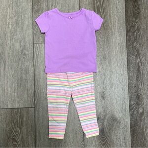 GARANIMALS 2PC SHORT SLEEVE SHIRT AND LEGGINGS OUTFIT 12MO